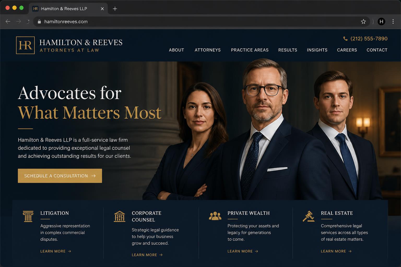 Law Firm website